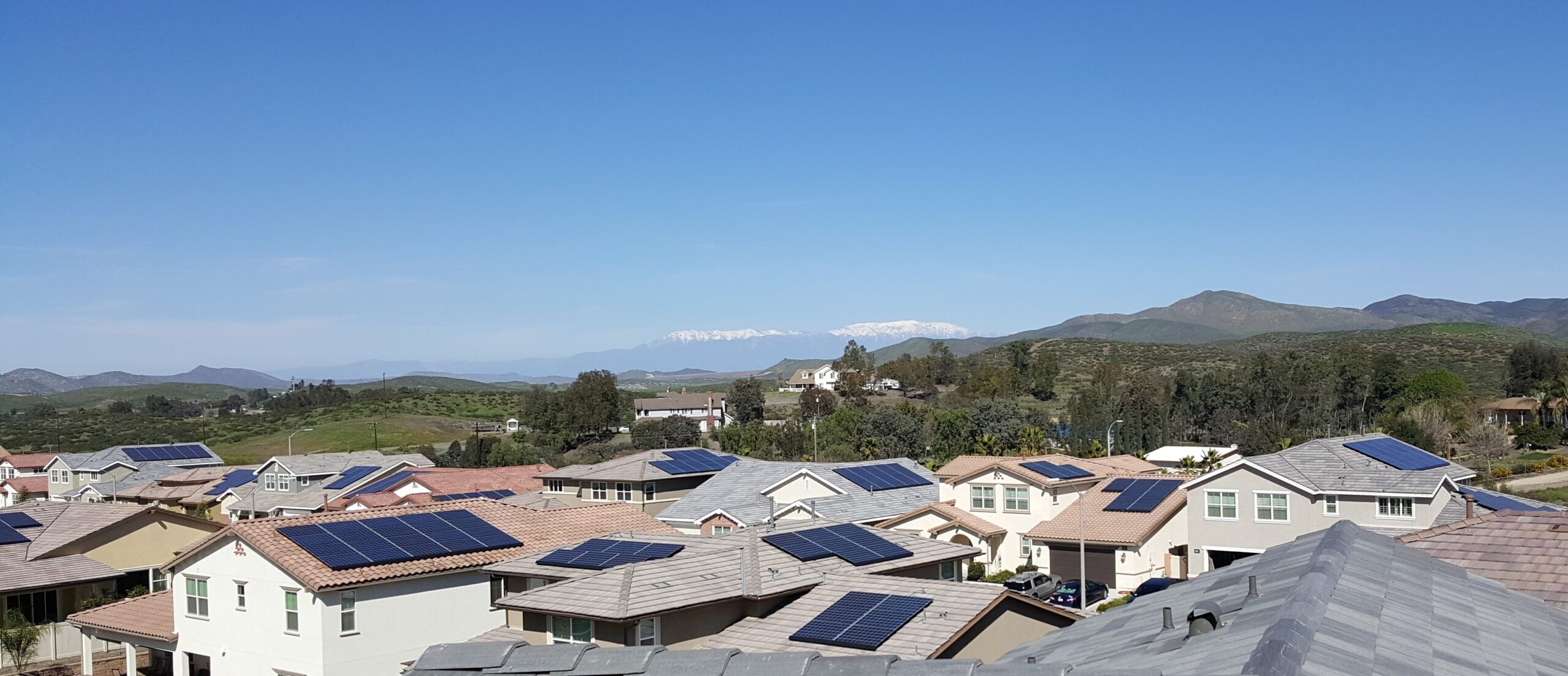 Solar panel installations across San Diego neighborhood